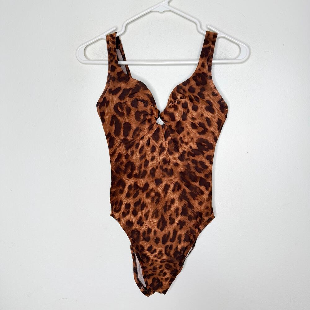 Miraclesuit Leopard Animal Print One Piece Swimsuit